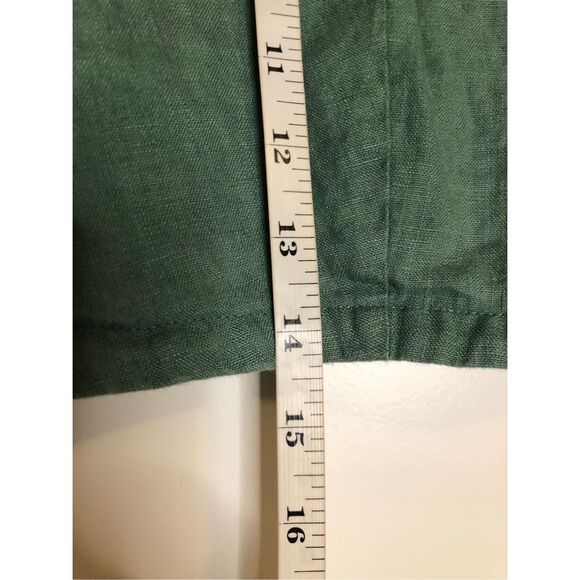 Madewell 100% Linen Gwen Crop Vest top size 8 boho in Sage Green festival neutra - Picture 10 of 10